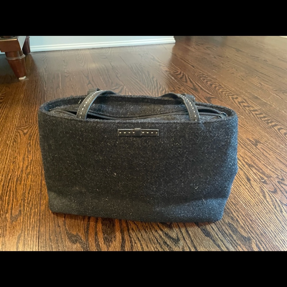 Kate spade Grey flannel purse